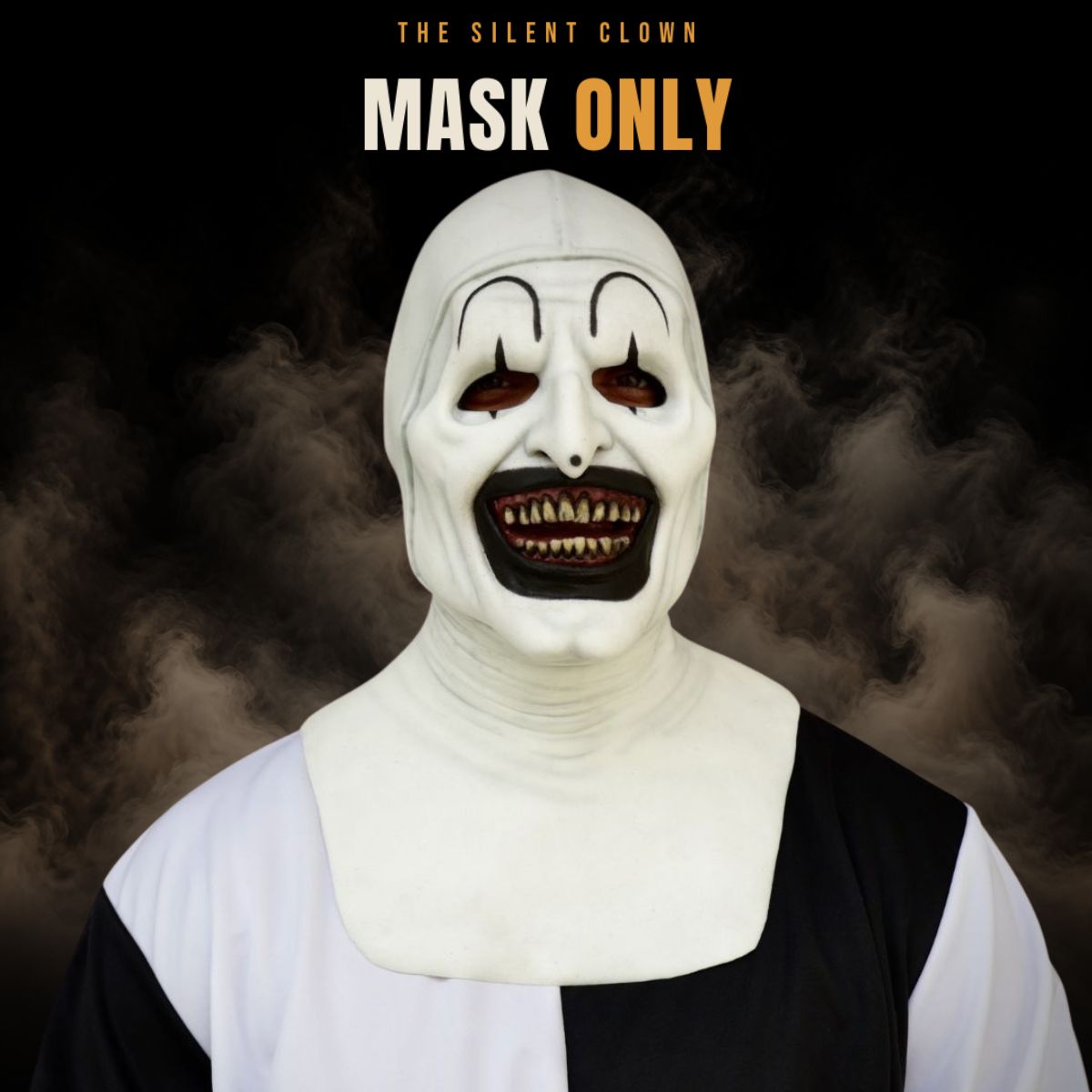 White Clown Halloween mask sold on its own, without the costume or accessories